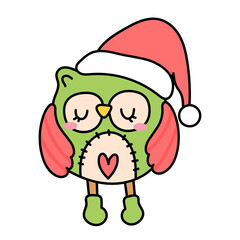 winter owl illustration