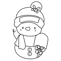 snowman outline