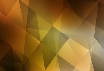 Light Orange vector polygonal pattern.