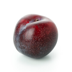 Plum, isolated on white background, clouse up