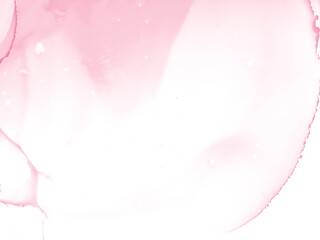 Obraz premium Alcohol pink and whate ink background.