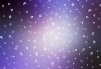 Light Purple vector backdrop in holiday style.