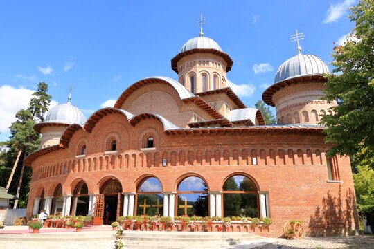 September 4 2021 - Curtea de Arges in Romania: View of Catedrala Arhiepiscopala Regala