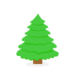 This is a Christmas tree isolated on a white background.