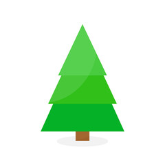 This is a Christmas tree isolated on a white background.