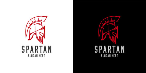 spartan logo set in linear and minimalist style