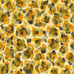 Seamless pattern leopard.Animal fur flat abstract style.Skin artistic spot form.