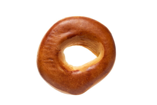 Bagel isolated on a white background.