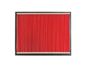 Car air filter isolated on white background