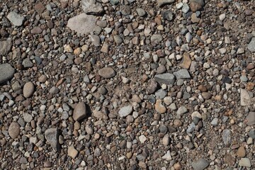 Small stones and rocks texture for background