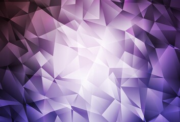 Fototapeta premium Light Purple vector low poly background.