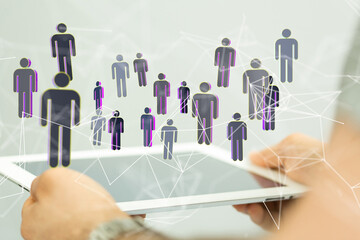 organization chart team concept networking