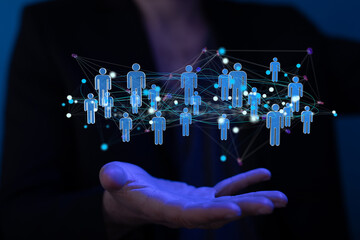 HR - Human resources management and recruitment concept