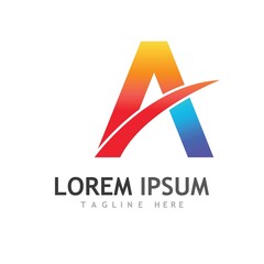 A Letter icon Template