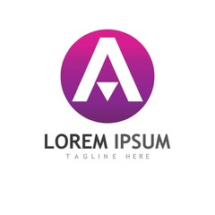 A Letter icon Template