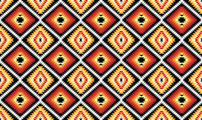 Geometric ethnic oriental ikat pattern traditional Design for background,fabric,wrapping,clothing,wallpaper,Batik,carpet,embroidery style.
