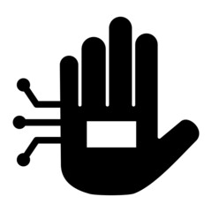 Vector Wired Gloves Glyph Icon Design