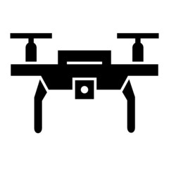 Vector Drone Glyph Icon Design