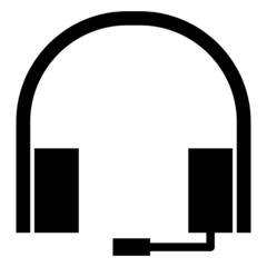 Vector Headphones Glyph Icon Design