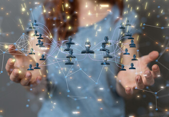 team hierarchy connection group digital