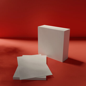 Product Mockup Box - Resolution 3000x3000 perfect for mockups.