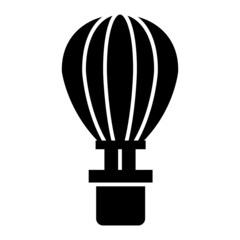 Vector Air Balloon Glyph Icon Design