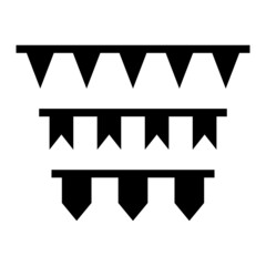  Vector Garland Glyph Icon Design