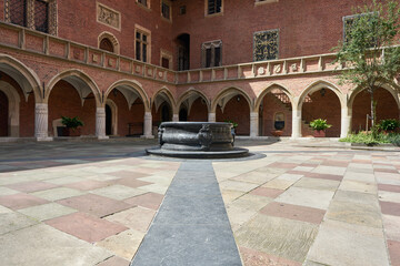 Courtyard of Krakow University, Poland