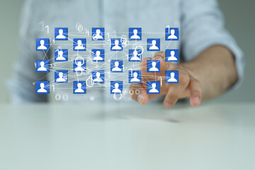 organization chart team concept networking