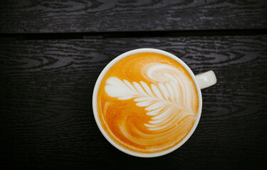 cup of coffee on the table