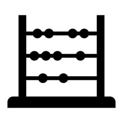 Vector Abacus Glyph Icon Design