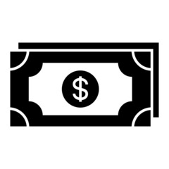 Vector Money Glyph Icon Design