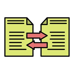  Vector File Transfer Filled Outline Icon Design