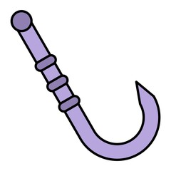 Vector Hook Filled Outline Icon Design