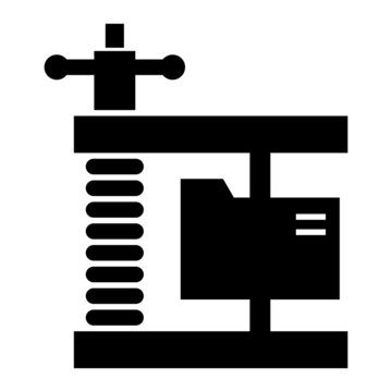 Vector File Compression Glyph Icon Design