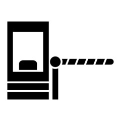 Vector Toll Road Glyph Icon Design