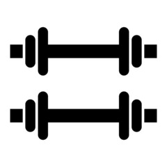 Vector Weight Glyph Icon Design