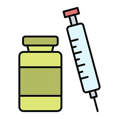 Vector Steroids Filled Outline Icon Design