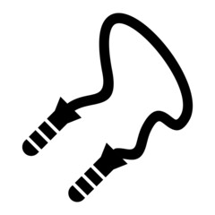 Vector Rope Glyph Icon Design