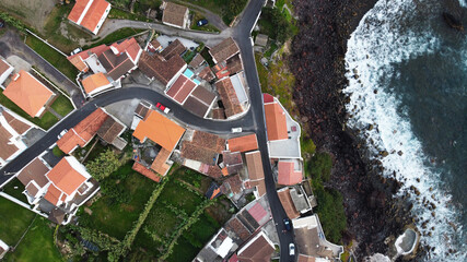 Mosteiros town in the Azores, Portugal, beautiful Sao Miguel island