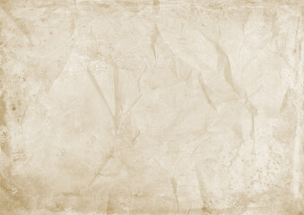 Old crumpled paper texture background