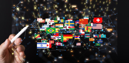 Globe International World Flags.