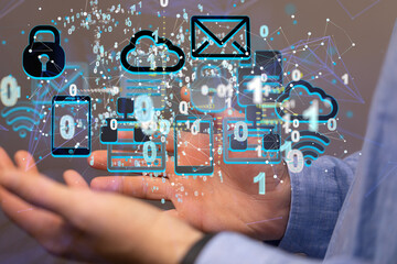 Big data cloud digital 3d