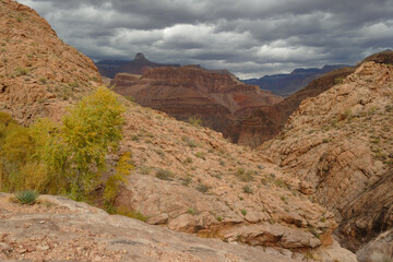 Grand Canyon National Park autumn landscape, popular tourist place, Arizona, United States