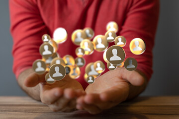 people network structure HR - Human resources management and recruitment