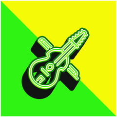 Barytone Green and yellow modern 3d vector icon logo