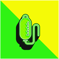 Blood Transfusion Green and yellow modern 3d vector icon logo