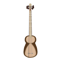 Naklejka premium Tar is the national Azerbaijani string instrument, the word tar comes from the Azerbaijani word (tarim) stretched string.