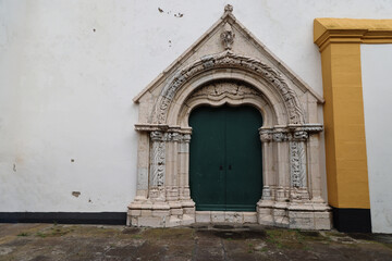 Fototapeta na wymiar Gate of the Igreja Matriz of Praia da Vitoria, Terceira island, Azores