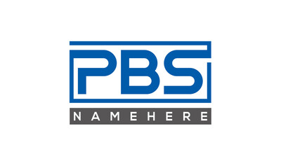 PBS creative three letters logo
